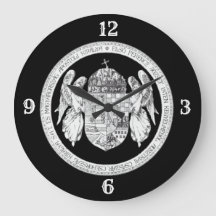 Seal of the Hungarian Kingdom Round Clock