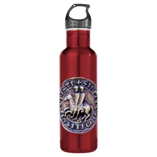 SEAL OF THE KNIGHTS TEMPLAR 710 ML WATER BOTTLE (Front)