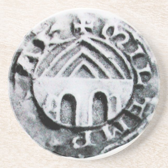 SEAL OF THE KNIGHTS TEMPLAR COASTER (Front)
