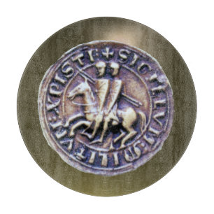 SEAL OF THE KNIGHTS TEMPLAR gem grey Cutting Board