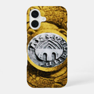 SEAL OF THE KNIGHTS TEMPLAR gold yellow iPhone 16 Case