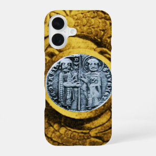 SEAL OF THE KNIGHTS TEMPLAR gold yellow iPhone 16 Case