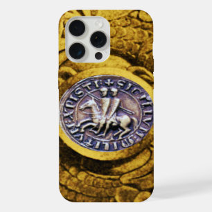 SEAL OF THE KNIGHTS TEMPLAR gold yellow iPhone 15 Pro Max Case