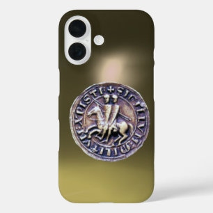 SEAL OF THE KNIGHTS TEMPLAR grey iPhone 16 Case