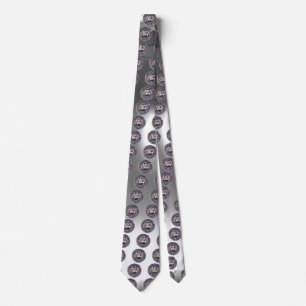SEAL OF THE KNIGHTS TEMPLAR Grey White Gem Tie