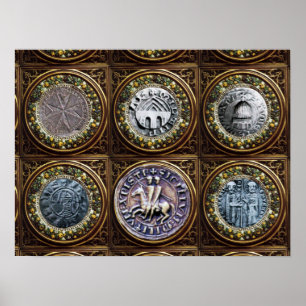 SEAL OF THE KNIGHTS TEMPLAR POSTER