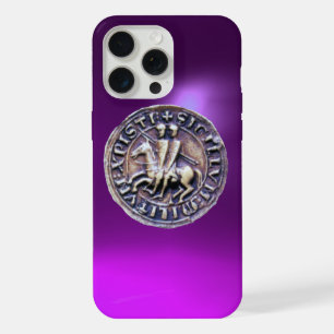 SEAL OF THE KNIGHTS TEMPLAR purple iPhone 15 Pro Max Case
