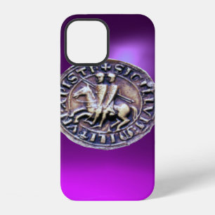 SEAL OF THE KNIGHTS TEMPLAR purple iPhone 12 Case