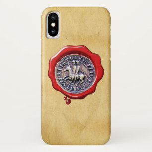 SEAL OF THE KNIGHTS TEMPLAR Red Wax Parchment Case-Mate iPhone Case