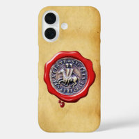 SEAL OF THE KNIGHTS TEMPLAR RED WAX Parchment