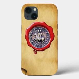 SEAL OF THE KNIGHTS TEMPLAR wax parchment iPhone 13 Case