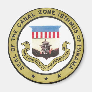 SEAL OF THE PANAMA CANAL ZONE MAGNET