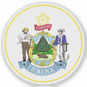 Seal of the state of Maine, USA