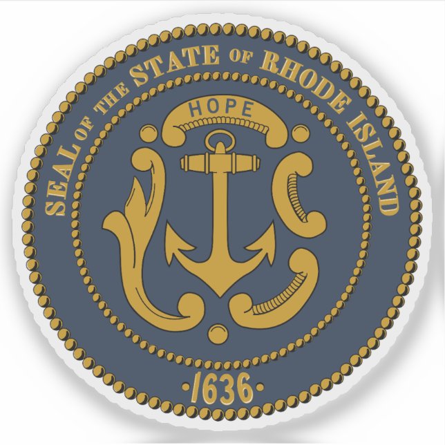 Seal of the state of Rhode Island, USA (Front)