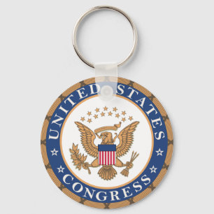 Seal of the US Congress Court Keychain