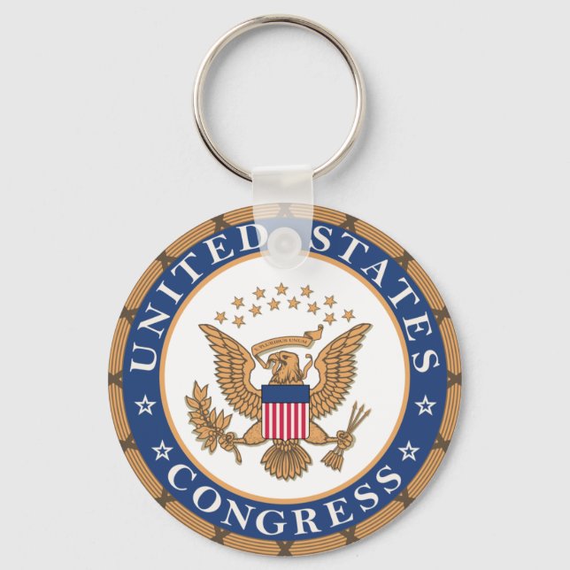 Seal of the US Congress Court Keychain (Front)