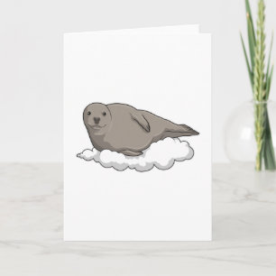 Seal on Clouds Card