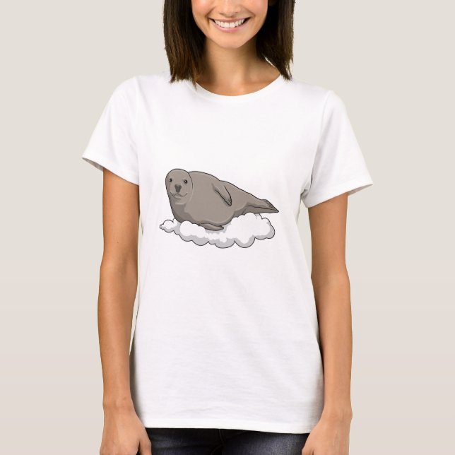 Seal on Clouds T-Shirt (Front)