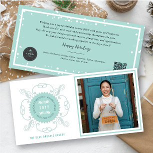 Seal Photo Business Holiday Card