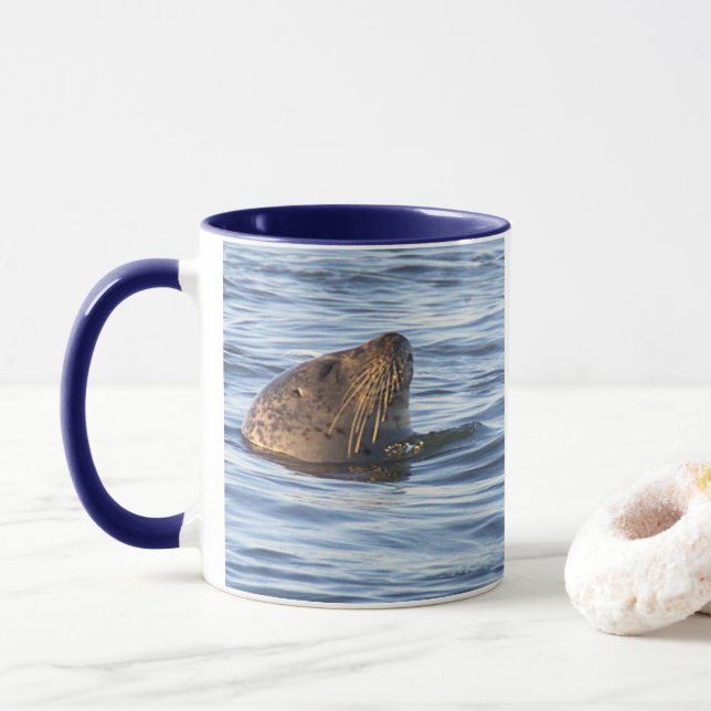Seal Photo Mug (With Donut)