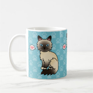 Seal Point Birman / Ragdoll Cat Love Coffee Mug