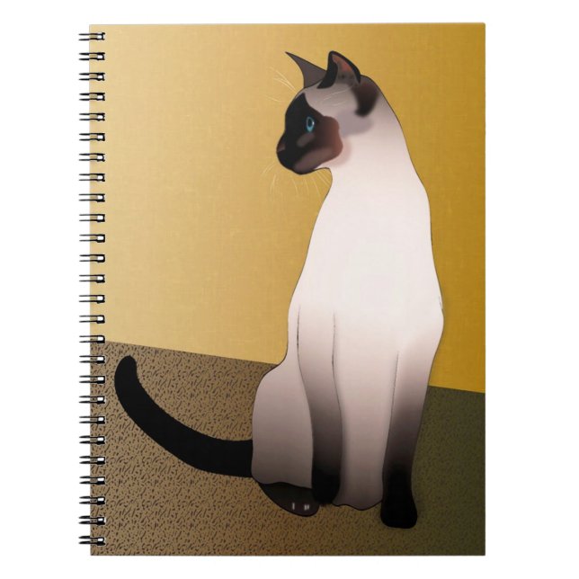 Seal Point Siamese Cat Notebook (Front)