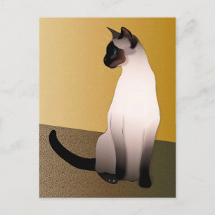 Seal Point Siamese Cat Postcard