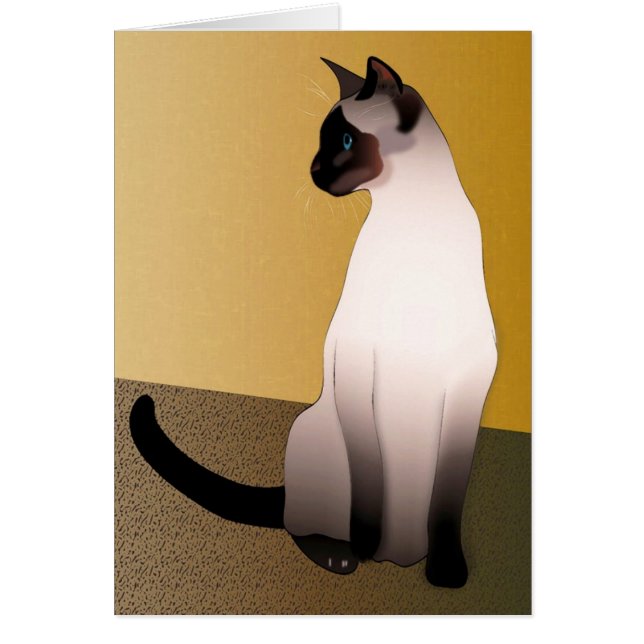 Seal Point Siamese Chat (Devant)