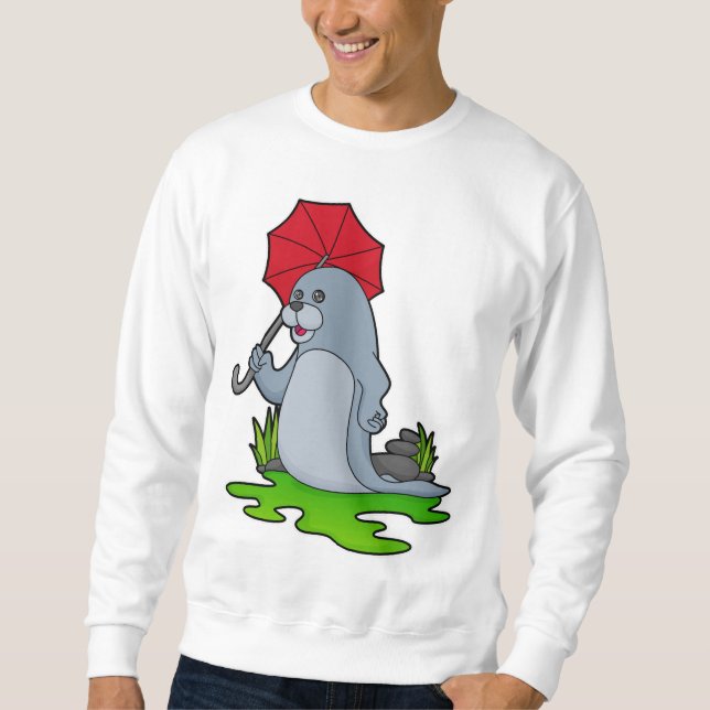 Seal Raining Umbrella Sweatshirt (Front)