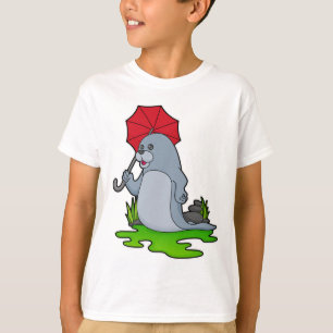 Seal Raining Umbrella T-Shirt