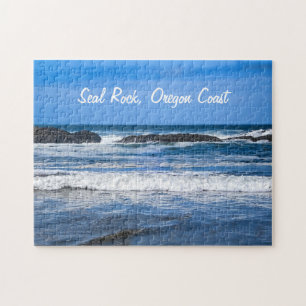 Seal Rock Oregon Coast On Pacific Ocean Jigsaw Puzzle