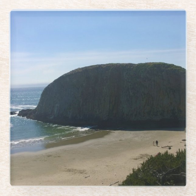 Seal Rock State Park, OR Glass Coaster (Front)
