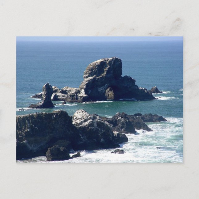Seal Rock sur la carte postale de la côte de l'Ore (Devant)