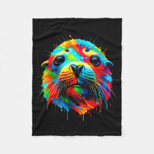 Seal Sea Lion Fleece Blanket