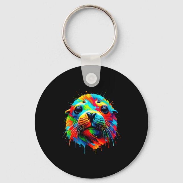 Seal Sea Lion  Keychain (Front)