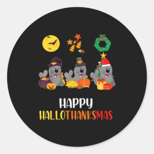 Seal Thanksgiving Merry Christmas Happy Hallothank