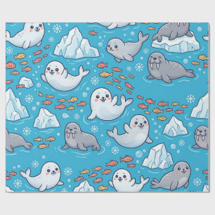 Seal Walrus Arctic Wrapping Paper