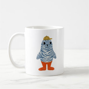 Seal Wearing Baseball Cap Mug