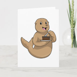 Seal with Cake Card