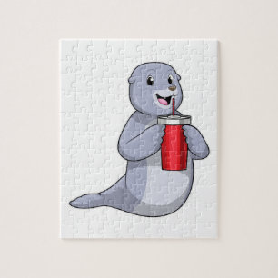 Seal with Drinking cup Jigsaw Puzzle