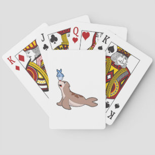 Seal with Fish (2).PNG Playing Cards