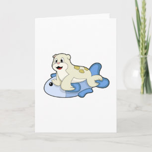 Seal with Fish Card