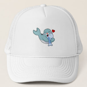 Seal with Fish Trucker Hat