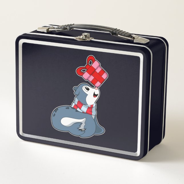 Seal with Gift Metal Lunch Box (Front)