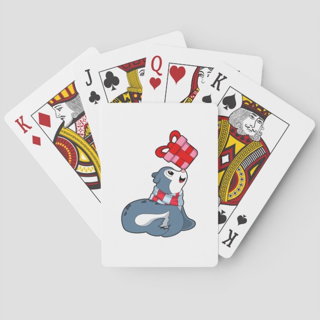 Seal with Gift Playing Cards (Back)