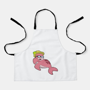 Seal with Glasses.PNG Apron