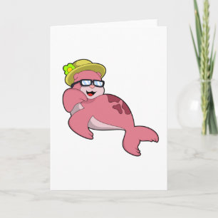 Seal with Glasses.PNG Card