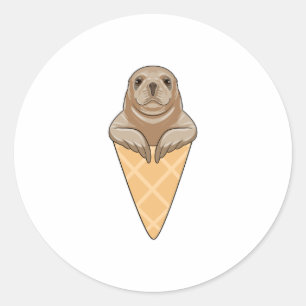 Seal with Ice cream cone