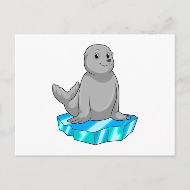 Seal with Ice floe Postcard (Front)