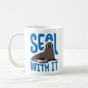 Seal With It Cool Seal with Sunglasses Coffee Mug